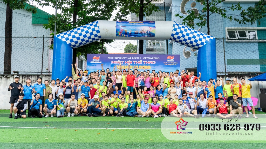 Tổ chức ngày hội thể thao cho XÍ NGHIỆP KHAI THÁC DẦU KHÍ Vietsovpetro - Nâng cao tinh thần đoàn kết cùng cùng doanh nghiệp